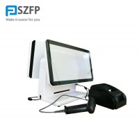 15.6 inch double screen retail for restaurant /supermarket/bar cash register pos machine system